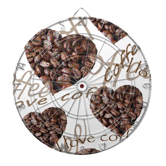 Ich Liebe Kaffee! Dartscheibe (vorne)