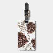 Ich Liebe Kaffee! Gepäckanhänger (Vorderseite vertikal)