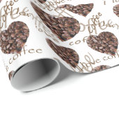 Ich Liebe Kaffee! Geschenkpapier (Rolleneckpunkt)