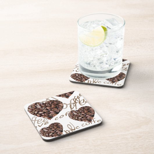 Ich Liebe Kaffee! Getränkeuntersetzer (Rechte Seite)