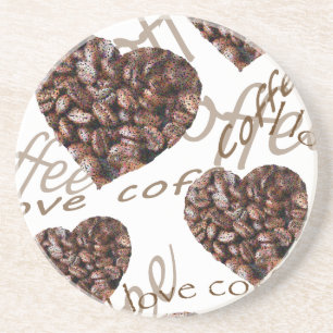 Ich Liebe Kaffee! Getränkeuntersetzer