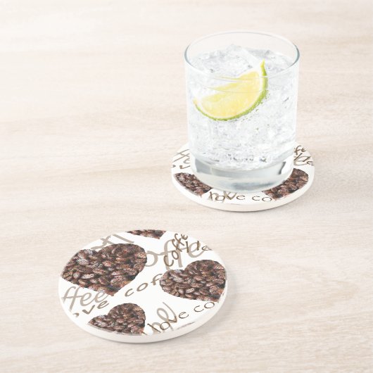 Ich Liebe Kaffee! Getränkeuntersetzer (Seite)