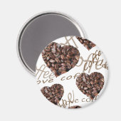 Ich Liebe Kaffee! Magnet (Vorderseite/Rückseite)