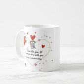 Ich liebe Kaffee mit dir Kaffeetasse (Vorderseite Links)