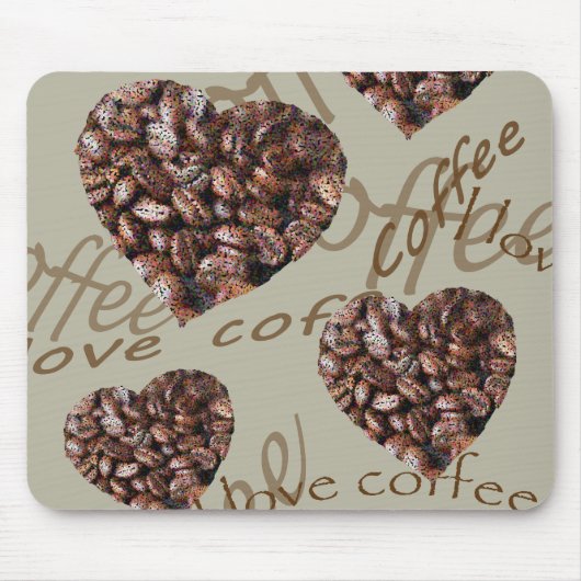 Ich Liebe Kaffee! Mousepad (Vorne)