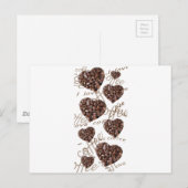 "Ich Liebe Kaffee!" Postkarte (Vorne/Hinten)