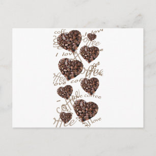 "Ich Liebe Kaffee!" Postkarte