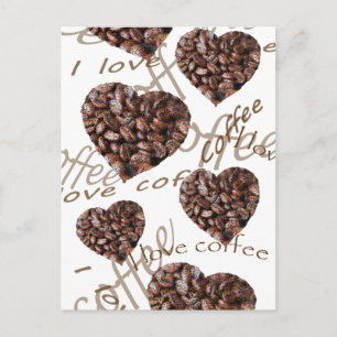 "Ich Liebe Kaffee!" Postkarte
