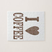 Ich liebe Kaffee Puzzle (Horizontal)