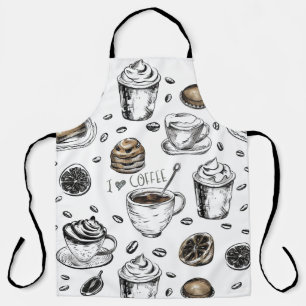 Ich liebe Kaffee Schürze - Süßes Barista-Geschenk