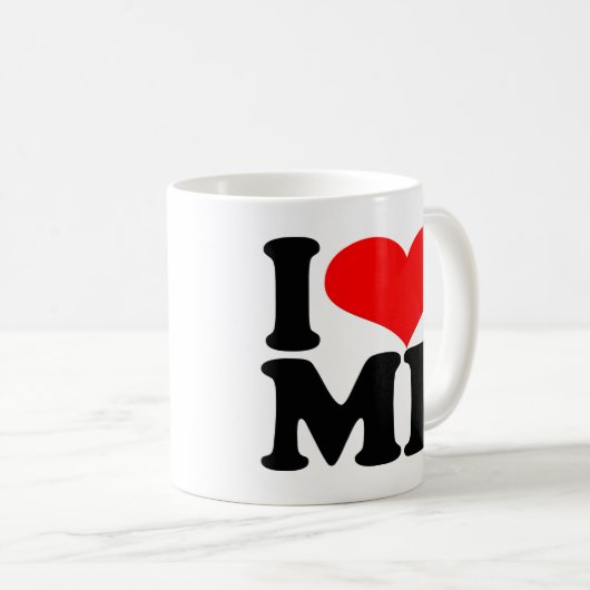 Ich Liebe Kaffee/Teetasse Kaffeetasse (VorderseiteRechts)