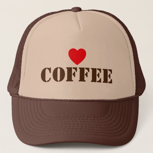 Ich liebe Kaffee™ Trucker-Mütze Truckerkappe (Vorderseite)