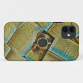 Ich Liebe Kaffee und Bücher Case-Mate iPhone Hülle (Rückseite (Horizontal))