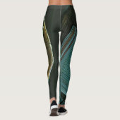 Ich Liebe Kaffee und Bücher Leggings (Rückseite)