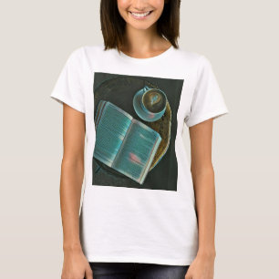 Ich Liebe Kaffee und Bücher T-Shirt