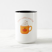Ich Liebe Kaffee und Fall Tasse (Zentrum)