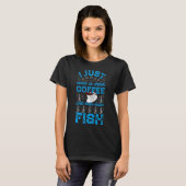 Ich liebe Kaffee und Fisch T-Shirt (Vorne ganz)