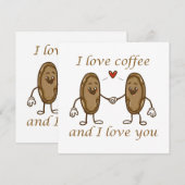 Ich Liebe Kaffee und ich Liebe Sie (Vorne/Hinten)