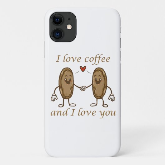 Ich Liebe Kaffee und ich Liebe Sie Case-Mate iPhone Hülle (Rückseite)