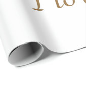 Ich Liebe Kaffee und ich Liebe Sie Geschenkpapier (Rolleneckpunkt)