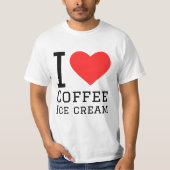 Ich Liebe Kaffeeeis T-Shirt (Vorderseite)
