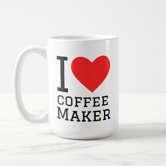 Ich liebe Kaffeemaschine Kaffeetasse (Links)