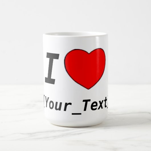 Ich liebe kaffeetasse (Mittel)