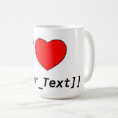 Ich liebe kaffeetasse (VorderseiteRechts)