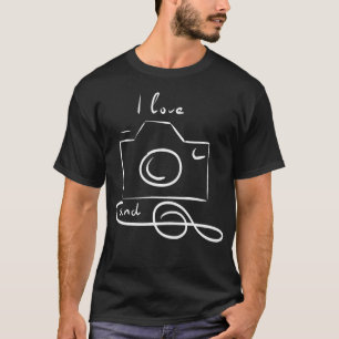 Ich liebe Kamera und Musik Frauen Männer Kinder No T-Shirt