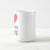 Ich liebe Kameraobjektiv Kaffeetasse (Mittel)