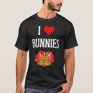 Ich liebe Kaninchen Ich liebe Kaninchen Hasen Häsc T-Shirt