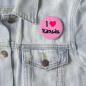 Ich liebe Kansas Button (Beispiel)