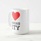 Ich liebe Kansas City Kaffeetasse (Vorderseite Links)