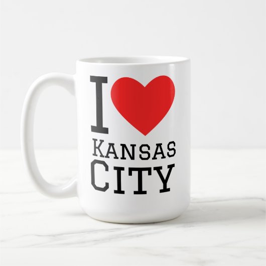 Ich liebe Kansas City Kaffeetasse (Links)