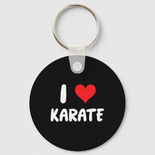 Ich liebe Karate - Herz - Kampfsport Schlüsselanhänger