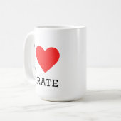 Ich liebe Karate Kaffeetasse (Vorderseite Links)