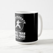 Ich Liebe Karate mehr als ich Liebe Essen Geschenk Kaffeetasse (VorderseiteRechts)