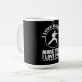 Ich Liebe Karate mehr als ich Liebe Essen Geschenk Kaffeetasse (Vorderseite Links)