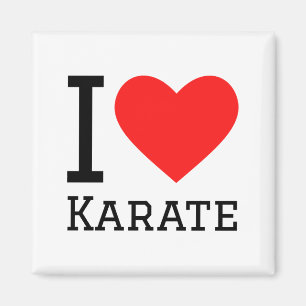 Ich liebe Karate T-Shirt Magnet