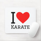 Ich liebe Karate T-Shirt  Mousepad (Mit Mouse)