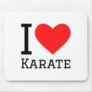 Ich liebe Karate T-Shirt  Mousepad