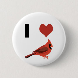 Ich liebe Kardinäle Button