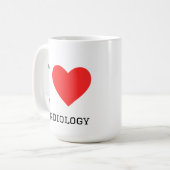 Ich liebe Kardiologie Kaffeetasse (Vorderseite Links)