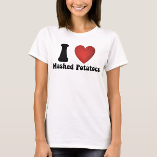 Ich liebe Kartoffelbrei Thanksgiving-Abendessen-Ge T-Shirt