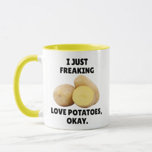 Ich liebe Kartoffeln einfach Funny Spud Tasse