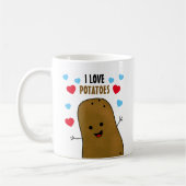 Ich liebe Kartoffeln Kaffeetasse (Links)