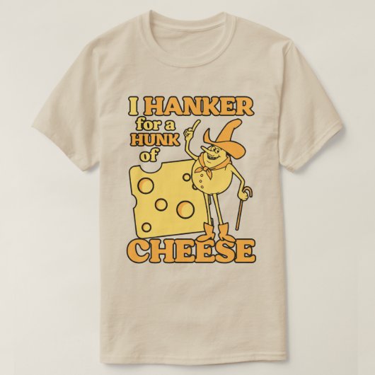 Ich liebe Käse - Funny Retro Ads T-Shirt (Design vorne)