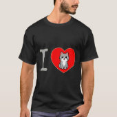 Ich liebe Katze T-Shirt (Vorderseite)