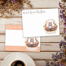 Ich Liebe Katzen Bücher und Kaffee Niedlich Post-it Klebezettel