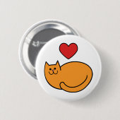 Ich Liebe Katzen Button (Vorne & Hinten)